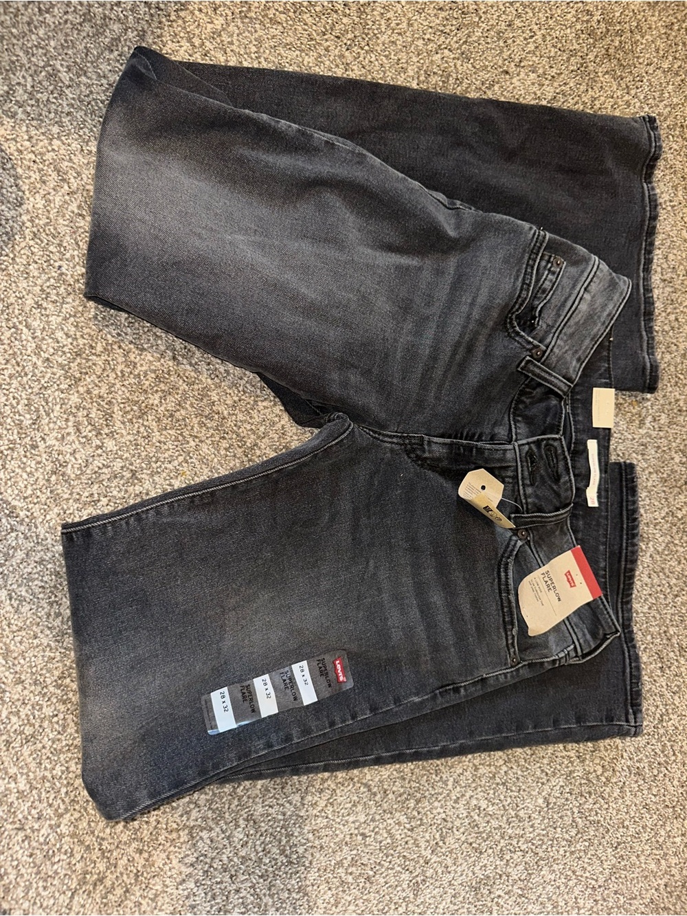 Levi's Dark Gray Relaxed Jeans
